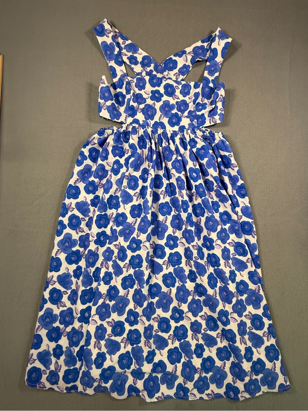Altar'd State Blue and White Floral Girl's Dress